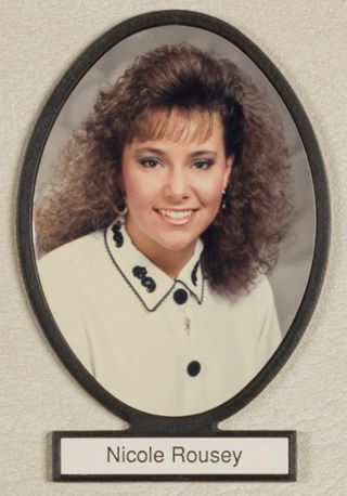 Delta Mu Chapter Composite Detail, Nicole Rousey, 1991-1992
