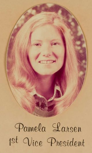 Delta Mu Chapter Composite Detail, Pamela Larsen, 1974-1975