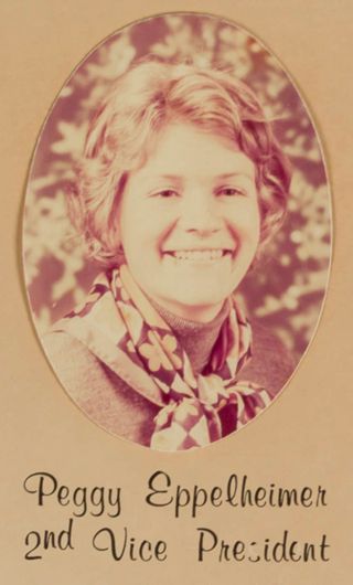 Delta Mu Chapter Composite Detail, Peggy Eppelheimer, 1974-1975