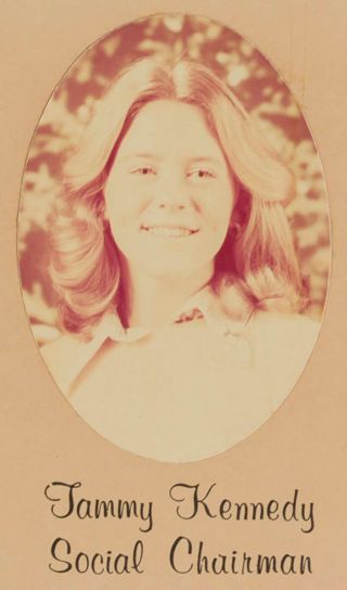 Delta Mu Chapter Composite Detail, Tammy Kennedy, 1974-1975