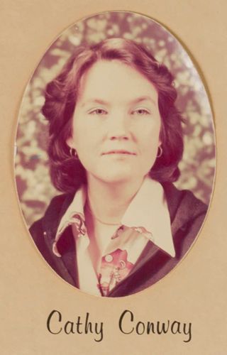 Delta Mu Chapter Composite Detail, Cathy Conway, 1974-1975
