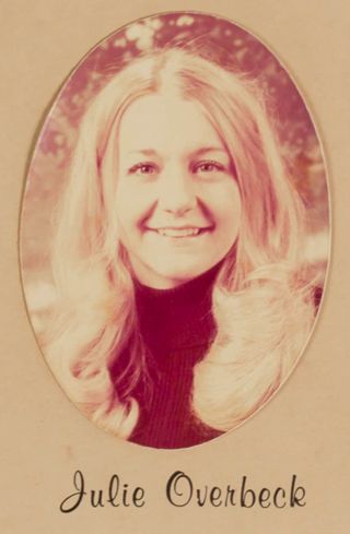 Delta Mu Chapter Composite Detail, Julie Overbeck, 1974-1975