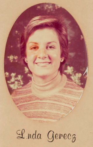 Delta Mu Chapter Composite Detail, Linda Gerecz, 1974-1975