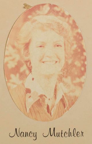 Delta Mu Chapter Composite Detail, Nancy Mutchler, 1974-1975