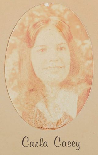 Delta Mu Chapter Composite Detail, Carla Casey, 1974-1975