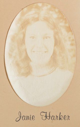 Delta Mu Chapter Composite Detail, Janie Harker, 1974-1975