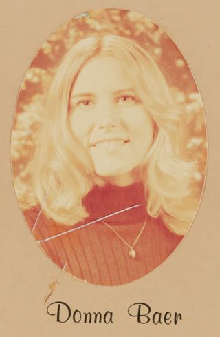 Delta Mu Chapter Composite Detail, Donna Baer, 1974-1975