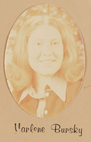 Delta Mu Chapter Composite Detail, Marlene Bursky, 1974-1975