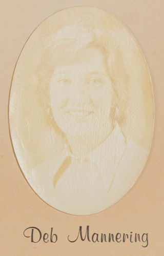 Delta Mu Chapter Composite Detail, Deb Mannering, 1974-1975