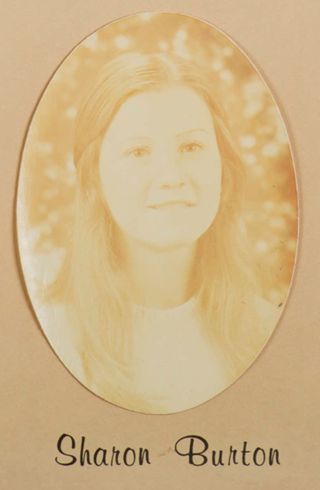 Delta Mu Chapter Composite Detail, Sharon Burton, 1974-1975