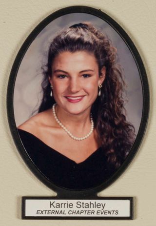 Delta Mu Chapter Composite Detail, Karrie Stahley, 1996-1997