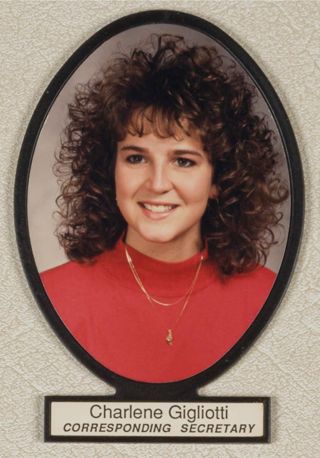 Delta Mu Chapter Composite Detail, Charlene Gigliotti, 1989-1990