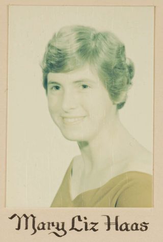 Delta Mu Chapter Composite Detail, Mary Liz Haas, 1964