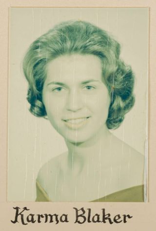 Delta Mu Chapter Composite Detail, Karma Blaker, 1964