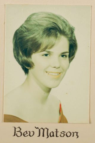 Delta Mu Chapter Composite Detail, Bev Matson, 1964