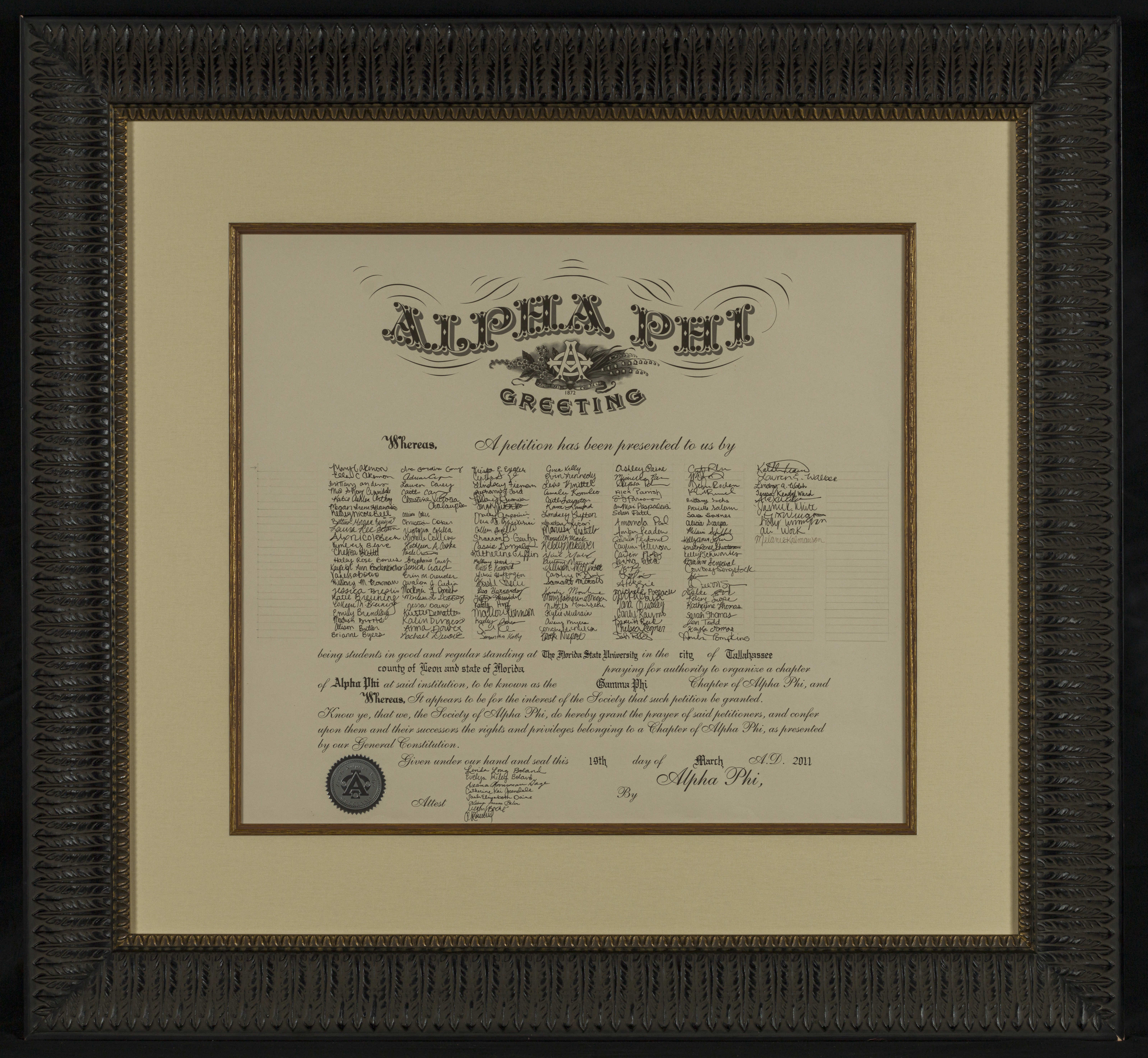 Gamma Phi Chapter Reinstalled