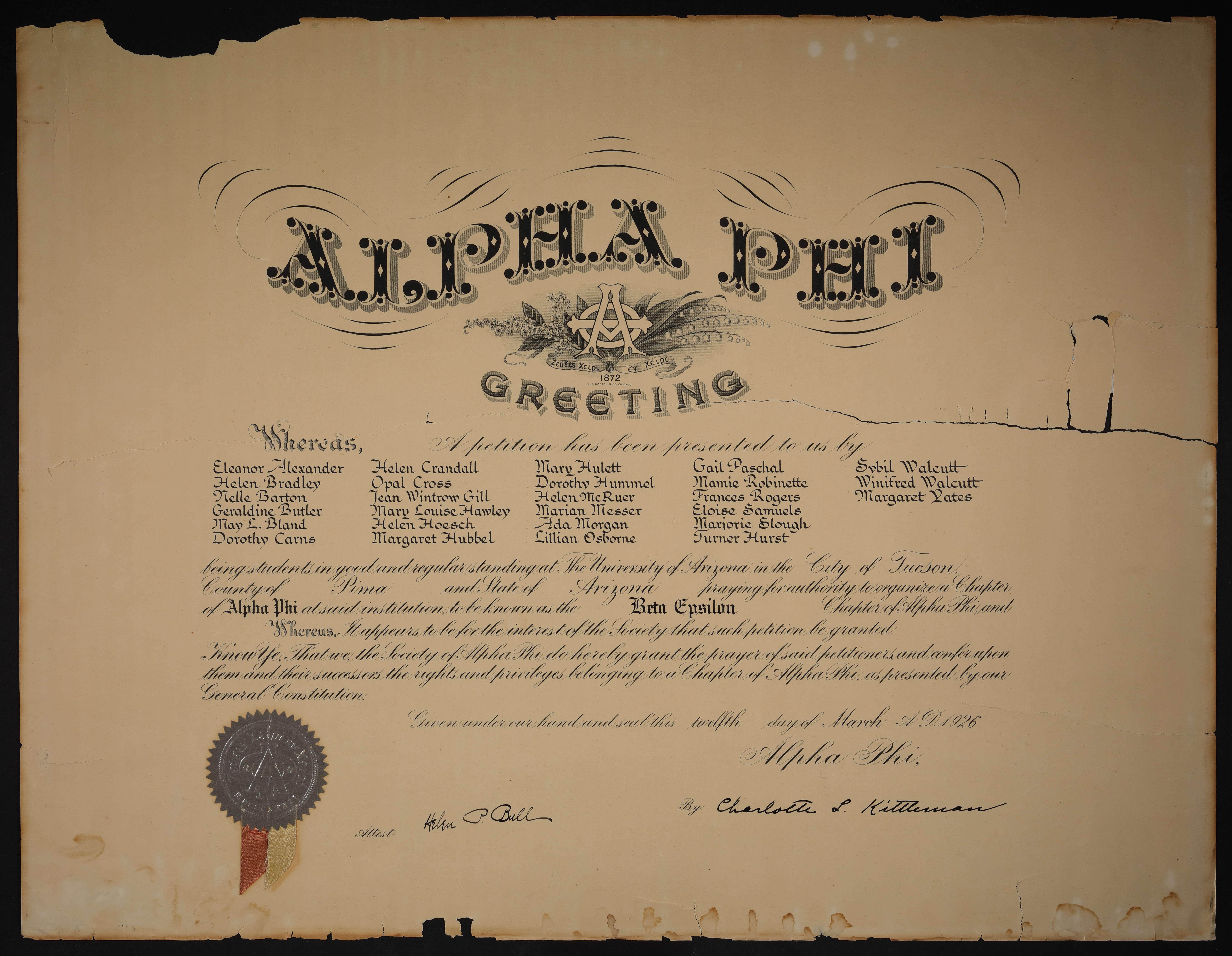 Beta Epsilon Chapter Founded