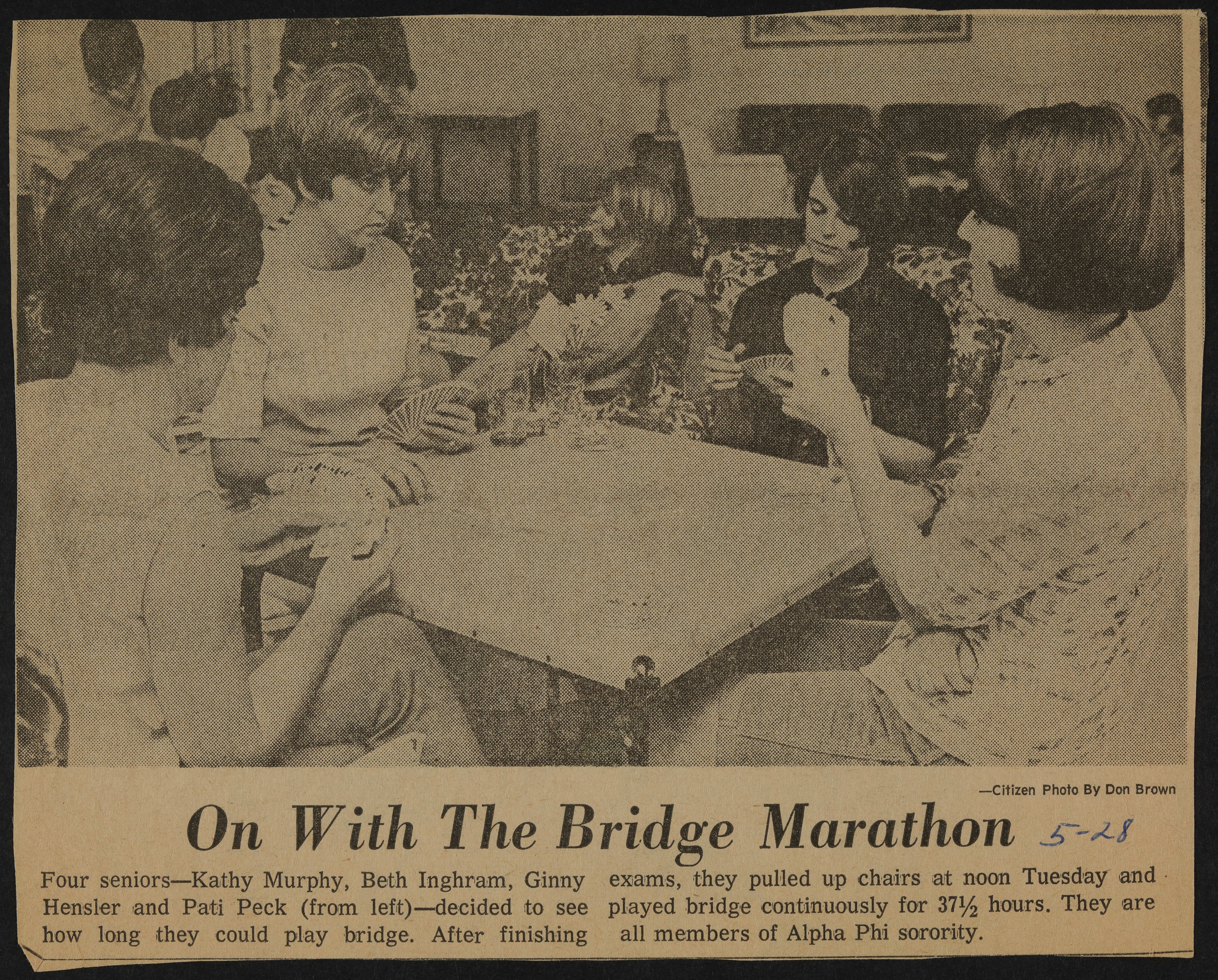 Beta Epsilon Chapter Bridge Marathon