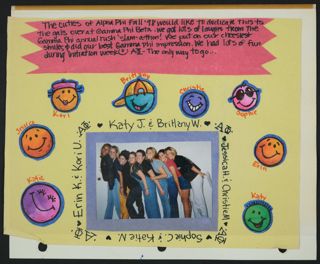 Beta Epsilon Chapter New Member Social Events Scrapbook, 1998-1999, Page 22