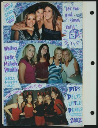 Alpha Phi New Member Class Scrapbook, Fall 2002, Page 4