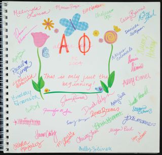 Alpha Phi New Member Class Scrapbook, 2004, Page 2