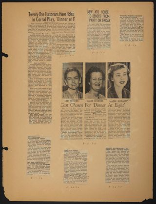 Beta Epsilon Chapter Scrapbook, 1952, Page 15