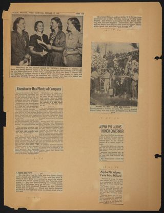 Beta Epsilon Chapter Scrapbook, 1952, Page 24