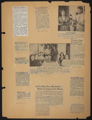 Beta Epsilon Chapter Scrapbook, 1952, Page 1