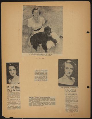 Beta Epsilon Chapter Scrapbook, 1952, Page 28