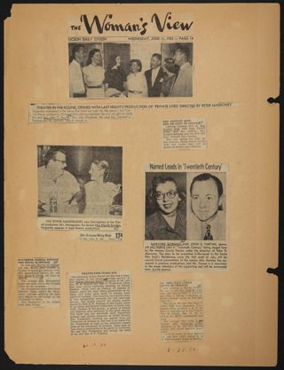 Beta Epsilon Chapter Scrapbook, 1952, Page 10