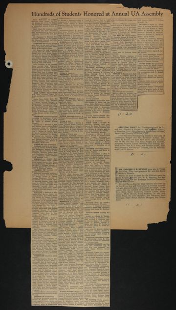 Beta Epsilon Chapter Scrapbook, 1950s-1990s, Page 11