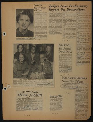 Beta Epsilon Chapter Scrapbook, 1950s-1990s, Page 49