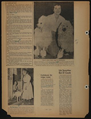 Beta Epsilon Chapter Scrapbook, 1950s-1990s, Page 40
