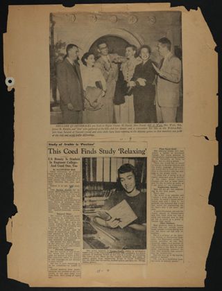 Beta Epsilon Chapter Scrapbook, 1950s-1990s, Page 9