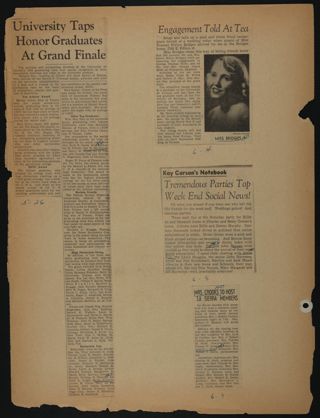 Beta Epsilon Chapter Scrapbook, 1950s-1990s, Page 32