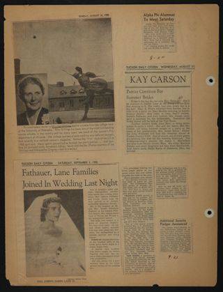 Beta Epsilon Chapter Scrapbook, 1950s-1990s, Page 70