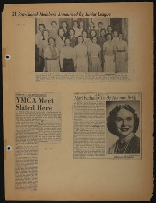 Beta Epsilon Chapter Scrapbook, 1950s-1990s, Page 57