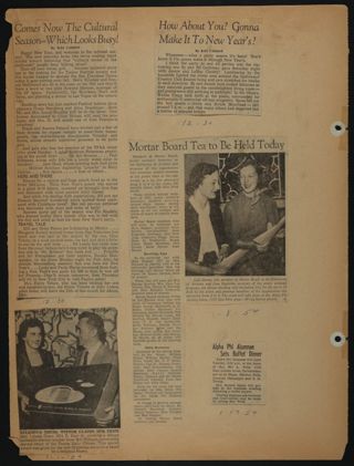 Beta Epsilon Chapter Scrapbook, 1950s-1990s, Page 14