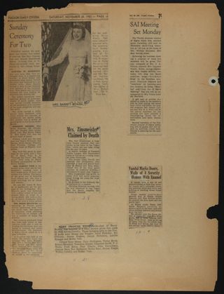 Beta Epsilon Chapter Scrapbook, 1950s-1990s, Page 12