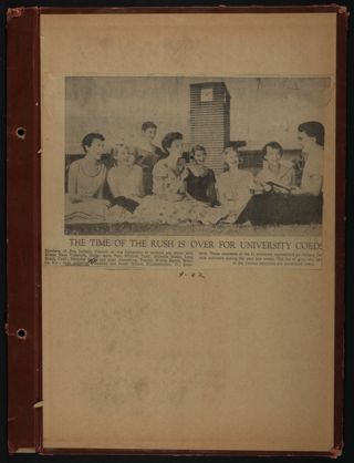 Beta Epsilon Chapter Scrapbook, 1950s-1990s, Inside Back Cover