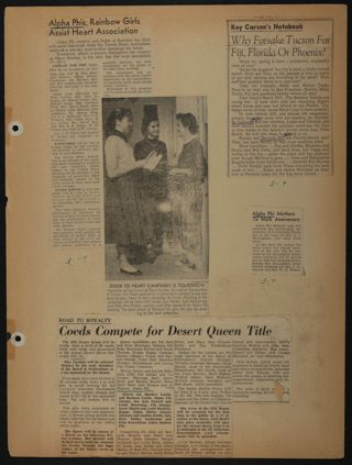 Beta Epsilon Chapter Scrapbook, 1950s-1990s, Page 53