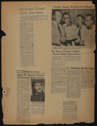Beta Epsilon Chapter Scrapbook, 1950s-1990s, Page 31