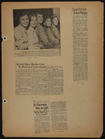 Beta Epsilon Chapter Scrapbook, 1950s-1990s, Page 21