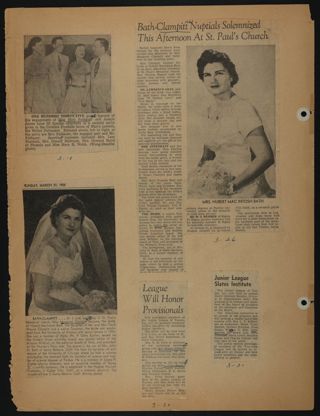 Beta Epsilon Chapter Scrapbook, 1950s-1990s, Page 58