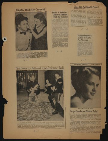Beta Epsilon Chapter Scrapbook, 1950s-1990s, Page 19