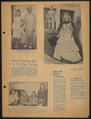 Beta Epsilon Chapter Scrapbook, 1952-1953, Page 12