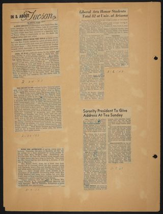 Beta Epsilon Chapter Scrapbook, 1952-1953, Page 13