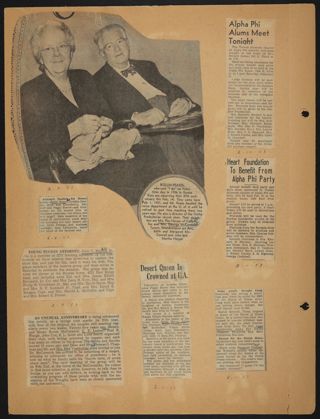 Beta Epsilon Chapter Scrapbook, 1952-1953, Page 15