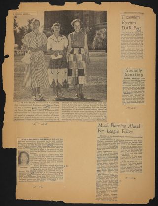 Beta Epsilon Chapter Scrapbook, 1952-1953, Page 3