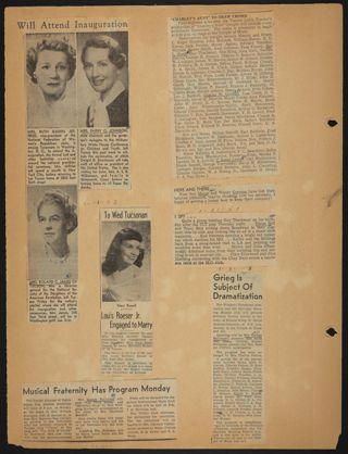 Beta Epsilon Chapter Scrapbook, 1952-1953, Page 17